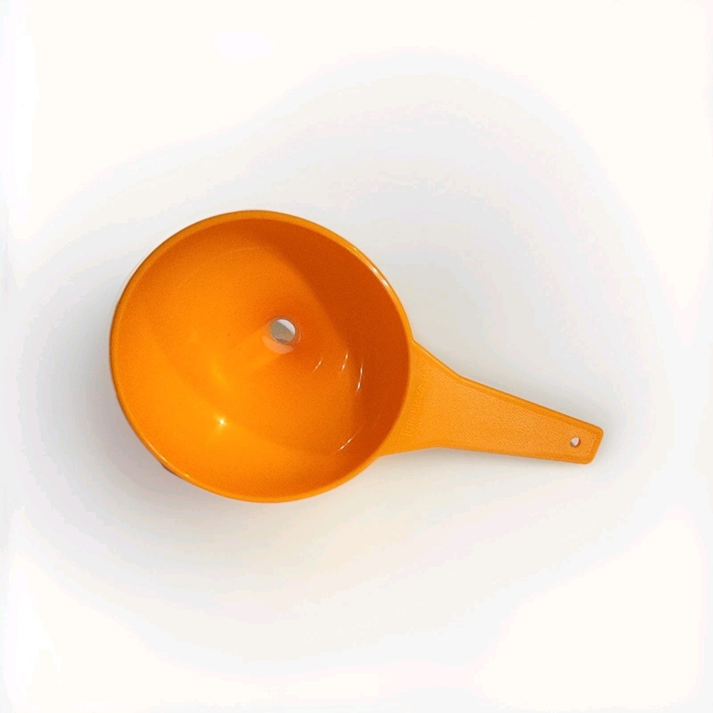 ☀️ Tupperware Orange Funnel Small Kitchen 1227-3‎ U.S.A.